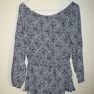 SM Black & White Romper Never Worn